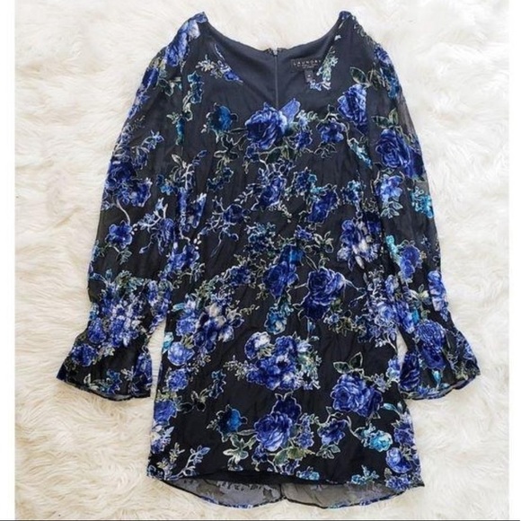 Laundry by Shelli Segal Velvet Burnout Dress NWT - Picture 10 of 13